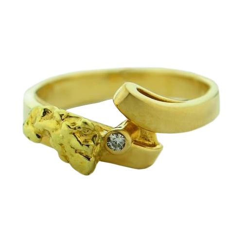 Кольцо женское золотое Милада. Ювелирный салон «Алмазы Якутии»